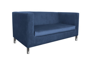 Sofa Monaco : Kolor nogi - Chrom, Kolor tkaniny - Kronos5/Poso5, Typ tkaniny - Kronos/Poso, Wysokość nogi - 15 cm