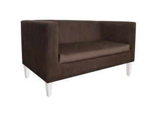 Sofa Monaco : Kolor nogi - Biała, Kolor tkaniny - Kronos6/Poso6, Typ tkaniny - Kronos/Poso, Wysokość nogi - 15 cm