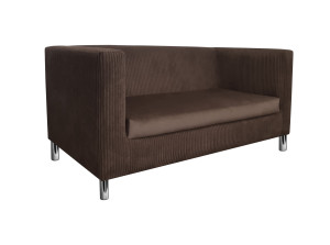 Sofa Monaco : Kolor nogi - Chrom, Kolor tkaniny - Kronos6/Poso6, Typ tkaniny - Kronos/Poso, Wysokość nogi - 15 cm