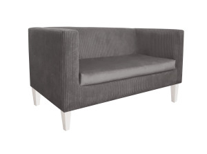 Sofa Monaco : Kolor nogi - Biała, Kolor tkaniny - Kronos22/Poso22, Typ tkaniny - Kronos/Poso, Wysokość nogi - 15 cm