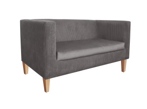 Sofa Monaco : Kolor nogi - Drewno, Kolor tkaniny - Kronos22/Poso22, Typ tkaniny - Kronos/Poso, Wysokość nogi - 15 cm