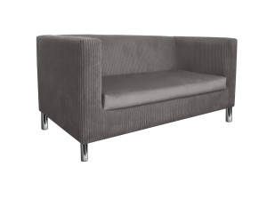 Sofa Monaco : Kolor nogi - Chrom, Kolor tkaniny - Kronos22/Poso22, Typ tkaniny - Kronos/Poso, Wysokość nogi - 15 cm