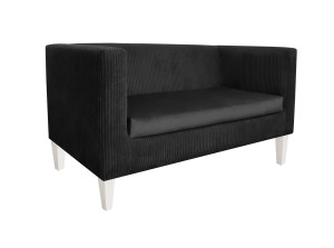 Sofa Monaco : Kolor nogi - Biała, Kolor tkaniny - Kronos7/Poso135, Typ tkaniny - Kronos/Poso, Wysokość nogi - 15 cm