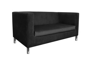 Sofa Monaco : Kolor nogi - Chrom, Kolor tkaniny - Kronos7/Poso135, Typ tkaniny - Kronos/Poso, Wysokość nogi - 15 cm