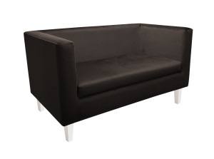 Sofa Monaco : Kolor nogi - Biała, Kolor tkaniny - VELVET - MG05, Typ tkaniny - Velvet, Wysokość nogi - 15 cm