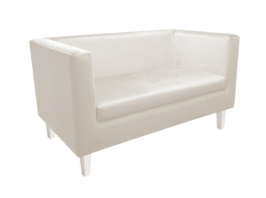 Sofa Monaco : Kolor nogi - Biała, Kolor tkaniny - VELVET - MG50, Typ tkaniny - Velvet, Wysokość nogi - 15 cm