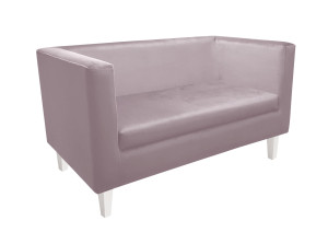 Sofa Monaco : Kolor nogi - Biała, Kolor tkaniny - VELVET - MG55, Typ tkaniny - Velvet, Wysokość nogi - 15 cm
