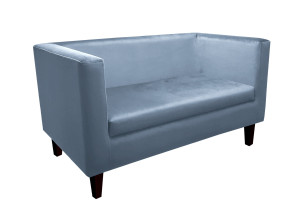 Sofa Monaco : Kolor nogi - Venge, Kolor tkaniny - VELVET - BL06, Typ tkaniny - Velvet, Wysokość nogi - 20 cm