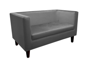 Sofa Monaco : Kolor nogi - Venge, Kolor tkaniny - VELVET - BL14, Typ tkaniny - Velvet, Wysokość nogi - 15 cm