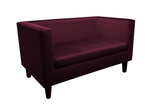 Sofa Monaco : Kolor nogi - Venge, Kolor tkaniny - VELVET - MG02, Typ tkaniny - Velvet, Wysokość nogi - 15 cm