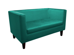 Sofa Monaco : Kolor nogi - Venge, Kolor tkaniny - VELVET - MG20, Typ tkaniny - Velvet, Wysokość nogi - 20 cm