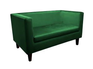 Sofa Monaco : Kolor nogi - Venge, Kolor tkaniny - VELVET - MG25, Typ tkaniny - Velvet, Wysokość nogi - 20 cm