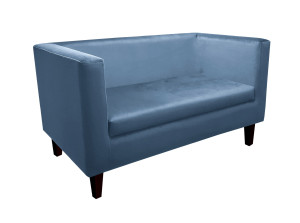 Sofa Monaco : Kolor nogi - Venge, Kolor tkaniny - VELVET - MG33, Typ tkaniny - Velvet, Wysokość nogi - 20 cm