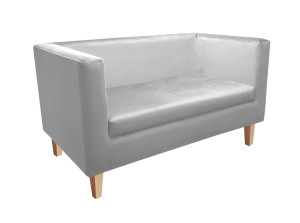 Sofa Monaco : Kolor nogi - Drewno, Kolor tkaniny - VELVET - MG39, Typ tkaniny - Velvet, Wysokość nogi - 15 cm