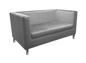 Sofa Monaco : Kolor nogi - Chrom, Kolor tkaniny - VELVET - MG17, Typ tkaniny - Velvet, Wysokość nogi - 15 cm