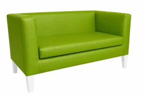 Sofa Monaco : Kolor nogi - Biała, Kolor tkaniny - EKO-SKÓRA - 5D, Typ tkaniny - Eko-skóra , Wysokość nogi - 20 cm