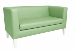 Sofa Monaco : Kolor nogi - Biała, Kolor tkaniny - EKO-SKÓRA - 7D, Typ tkaniny - Eko-skóra , Wysokość nogi - 20 cm
