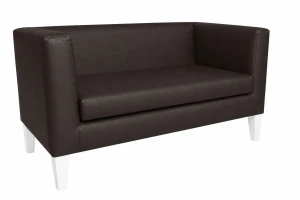 Sofa Monaco : Kolor nogi - Biała, Kolor tkaniny - EKO-SKÓRA - 19D, Typ tkaniny - Eko-skóra , Wysokość nogi - 20 cm