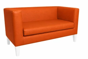 Sofa Monaco : Kolor nogi - Biała, Kolor tkaniny - EKO-SKÓRA - 20D, Typ tkaniny - Eko-skóra , Wysokość nogi - 20 cm