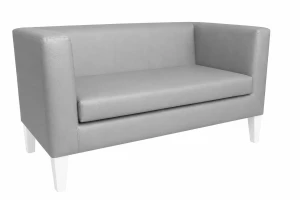 Sofa Monaco : Kolor nogi - Biała, Kolor tkaniny - EKO-SKÓRA - 22D, Typ tkaniny - Eko-skóra , Wysokość nogi - 20 cm