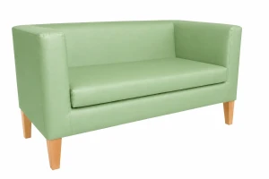 Sofa Monaco : Kolor nogi - Drewno, Kolor tkaniny - EKO-SKÓRA - 7D, Typ tkaniny - Eko-skóra , Wysokość nogi - 20 cm
