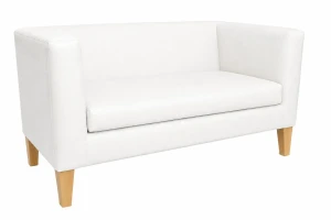 Sofa Monaco : Kolor nogi - Drewno, Kolor tkaniny - EKO-SKÓRA - 10D, Typ tkaniny - Eko-skóra , Wysokość nogi - 20 cm