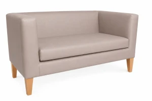 Sofa Monaco : Kolor nogi - Drewno, Kolor tkaniny - EKO-SKÓRA - 11D, Typ tkaniny - Eko-skóra , Wysokość nogi - 20 cm