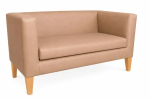 Sofa Monaco : Kolor nogi - Drewno, Kolor tkaniny - EKO-SKÓRA - 14D, Typ tkaniny - Eko-skóra , Wysokość nogi - 20 cm