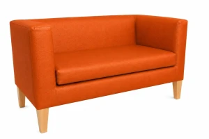 Sofa Monaco : Kolor nogi - Drewno, Kolor tkaniny - EKO-SKÓRA - 20D, Typ tkaniny - Eko-skóra , Wysokość nogi - 20 cm