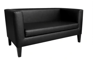 Sofa Monaco : Kolor nogi - Venge, Kolor tkaniny - EKO-SKÓRA - 1D, Typ tkaniny - Eko-skóra , Wysokość nogi - 20 cm