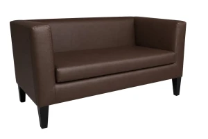 Sofa Monaco : Kolor nogi - Venge, Kolor tkaniny - EKO-SKÓRA - 2D, Typ tkaniny - Eko-skóra , Wysokość nogi - 20 cm