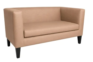 Sofa Monaco : Kolor nogi - Venge, Kolor tkaniny - EKO-SKÓRA - 14D, Typ tkaniny - Eko-skóra , Wysokość nogi - 20 cm