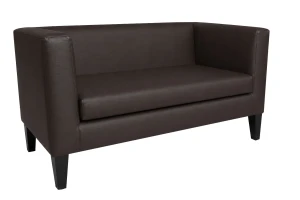 Sofa Monaco : Kolor nogi - Venge, Kolor tkaniny - EKO-SKÓRA - 19D, Typ tkaniny - Eko-skóra , Wysokość nogi - 20 cm