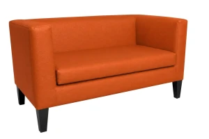 Sofa Monaco : Kolor nogi - Venge, Kolor tkaniny - EKO-SKÓRA - 20D, Typ tkaniny - Eko-skóra , Wysokość nogi - 20 cm