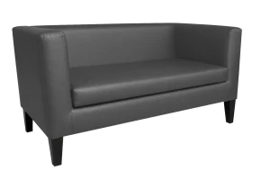 Sofa Monaco : Kolor nogi - Venge, Kolor tkaniny - EKO-SKÓRA - 23D, Typ tkaniny - Eko-skóra , Wysokość nogi - 20 cm
