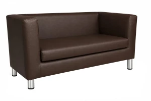 Sofa Monaco : Kolor nogi - Chrom, Kolor tkaniny - EKO-SKÓRA - 2D, Typ tkaniny - Eko-skóra , Wysokość nogi - 15 cm