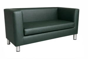 Sofa Monaco : Kolor nogi - Chrom, Kolor tkaniny - EKO-SKÓRA - 6D, Typ tkaniny - Eko-skóra , Wysokość nogi - 15 cm