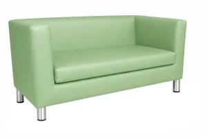 Sofa Monaco : Kolor nogi - Chrom, Kolor tkaniny - EKO-SKÓRA - 7D, Typ tkaniny - Eko-skóra , Wysokość nogi - 15 cm