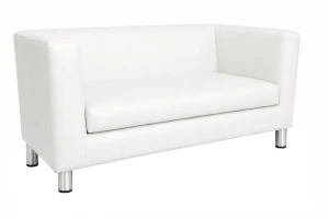 Sofa Monaco : Kolor nogi - Chrom, Kolor tkaniny - EKO-SKÓRA - 10D, Typ tkaniny - Eko-skóra , Wysokość nogi - 15 cm