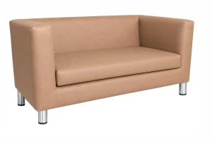 Sofa Monaco : Kolor nogi - Chrom, Kolor tkaniny - EKO-SKÓRA - 14D, Typ tkaniny - Eko-skóra , Wysokość nogi - 15 cm