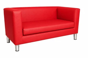 Sofa Monaco : Kolor nogi - Chrom, Kolor tkaniny - EKO-SKÓRA - 15D, Typ tkaniny - Eko-skóra , Wysokość nogi - 15 cm