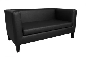 Sofa Monaco : Kolor nogi - Venge, Kolor tkaniny - EKO-SKÓRA - 1D, Typ tkaniny - Eko-skóra , Wysokość nogi - 15 cm