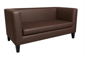 Sofa Monaco : Kolor nogi - Venge, Kolor tkaniny - EKO-SKÓRA - 2D, Typ tkaniny - Eko-skóra , Wysokość nogi - 15 cm