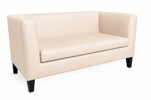Sofa Monaco : Kolor nogi - Venge, Kolor tkaniny - EKO-SKÓRA - 18D, Typ tkaniny - Eko-skóra , Wysokość nogi - 15 cm