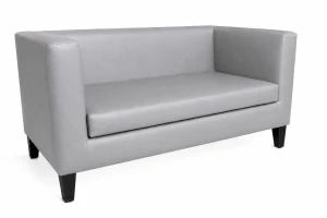 Sofa Monaco : Kolor nogi - Venge, Kolor tkaniny - EKO-SKÓRA - 22D, Typ tkaniny - Eko-skóra , Wysokość nogi - 15 cm