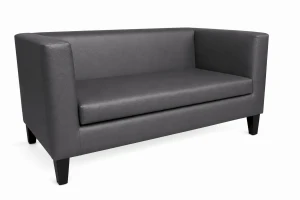 Sofa Monaco : Kolor nogi - Venge, Kolor tkaniny - EKO-SKÓRA - 23D, Typ tkaniny - Eko-skóra , Wysokość nogi - 15 cm