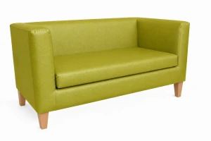 Sofa Monaco : Kolor nogi - Drewno, Kolor tkaniny - EKO-SKÓRA - 5D, Typ tkaniny - Eko-skóra , Wysokość nogi - 15 cm