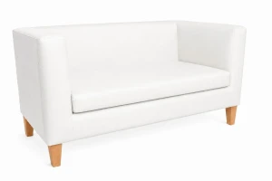 Sofa Monaco : Kolor nogi - Drewno, Kolor tkaniny - EKO-SKÓRA - 10D, Typ tkaniny - Eko-skóra , Wysokość nogi - 15 cm