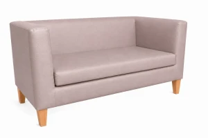 Sofa Monaco : Kolor nogi - Drewno, Kolor tkaniny - EKO-SKÓRA - 11D, Typ tkaniny - Eko-skóra , Wysokość nogi - 15 cm