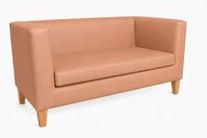 Sofa Monaco : Kolor nogi - Drewno, Kolor tkaniny - EKO-SKÓRA - 14D, Typ tkaniny - Eko-skóra , Wysokość nogi - 15 cm